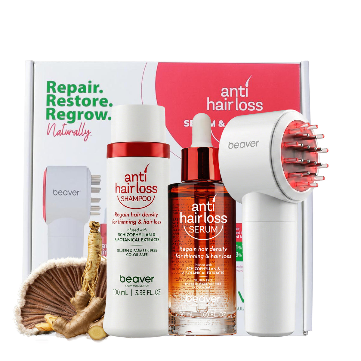Hair Density Shampoo Serum Applicator Kit