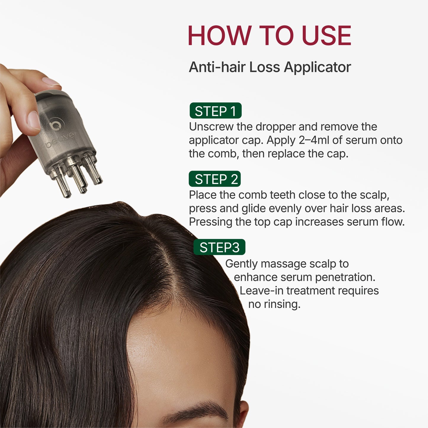 Hair Density Serum Applicator Kit