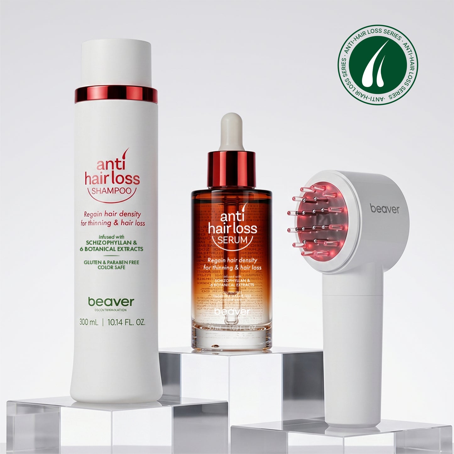 Hair Density Shampoo Serum Applicator Kit