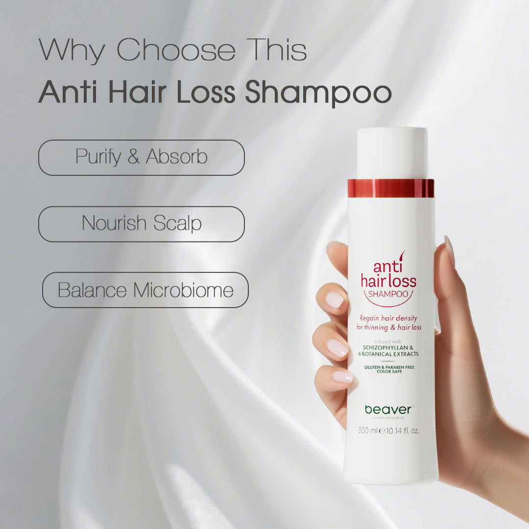 Cleanse & invigorate your scalp. Our anti-hair loss shampoo removes excess oil, unclogs follicles & prepares scalp for serum. Increases hair density by 34%. Sulfate-free.